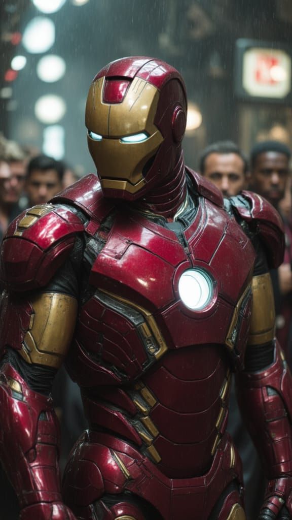 Iron Man in Geo Nouveau Style