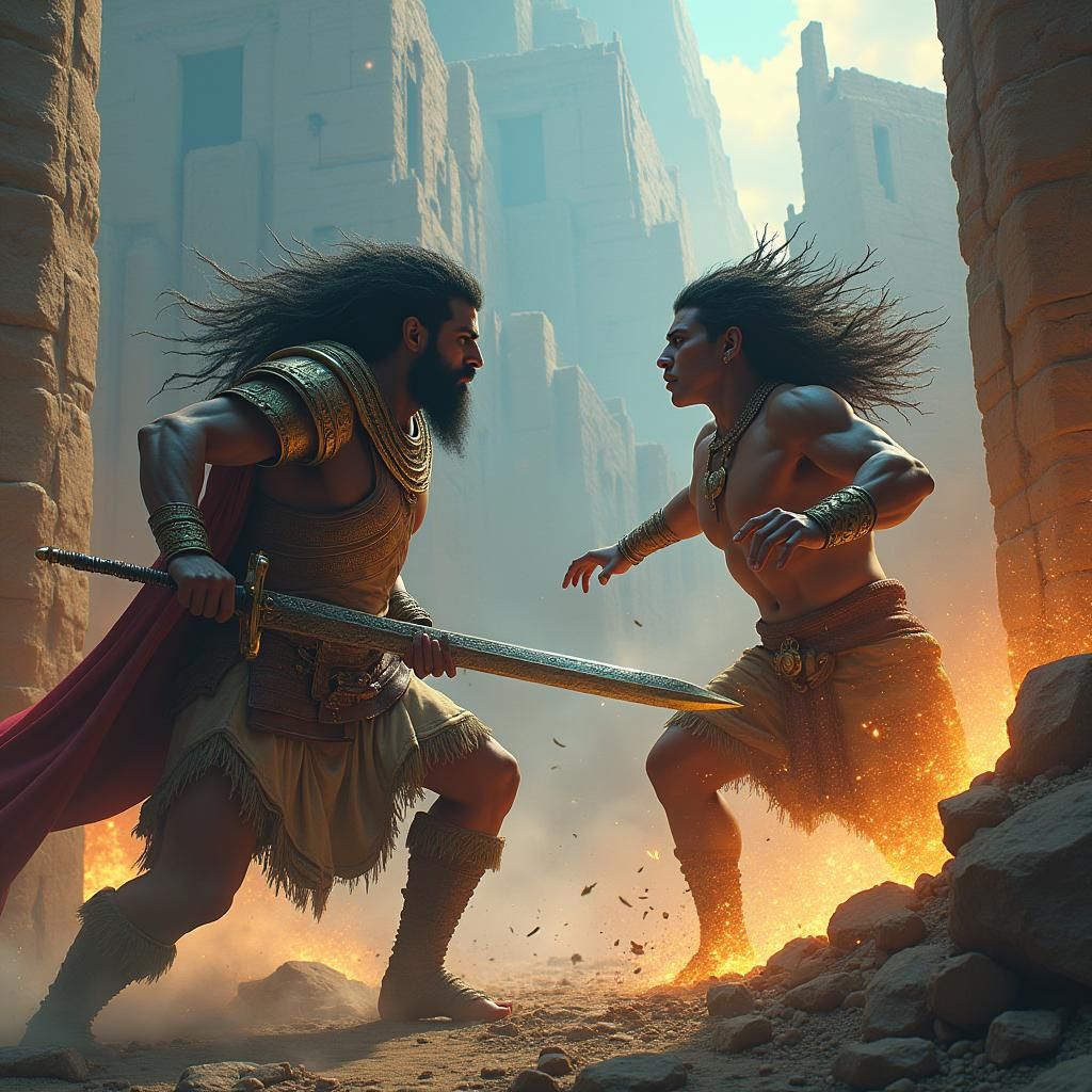 Gilgamesh vs Enkidu in Ancient Sumeria