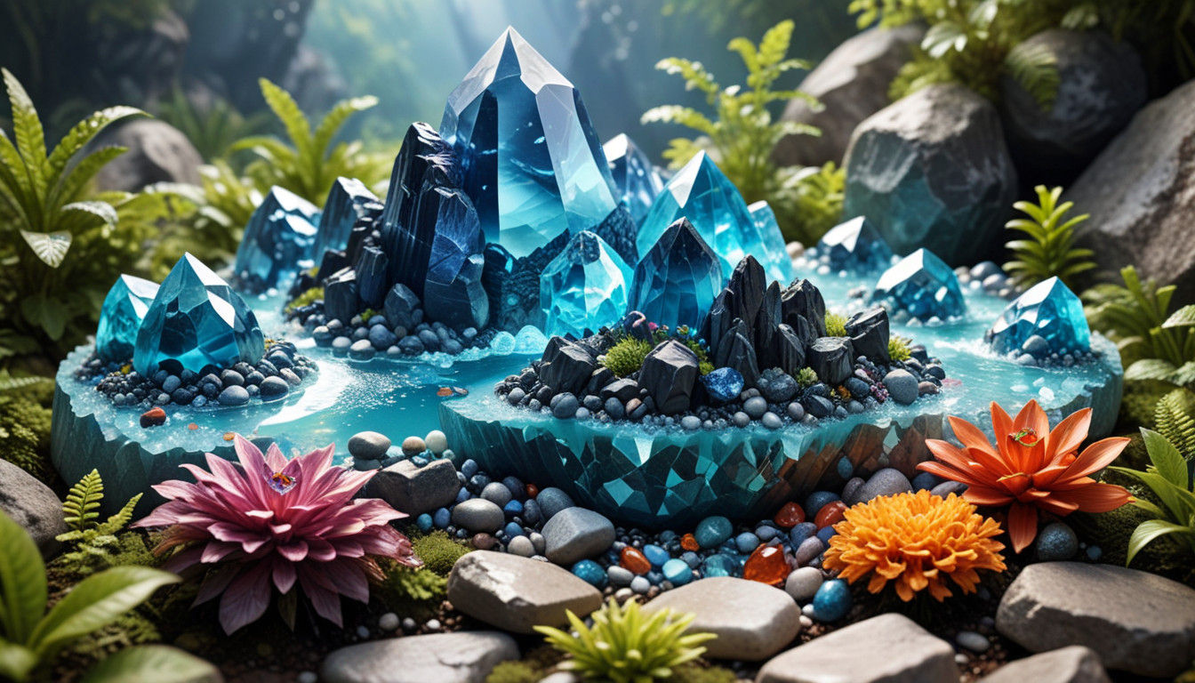 Vibrant Gemstone Wonders Unveiled in a Dazzling Landscape