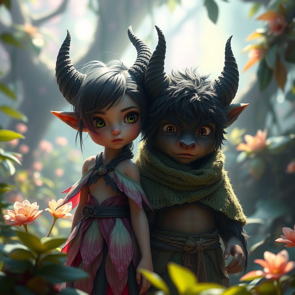 Whimsical Beasts in Dreamlike Harmony