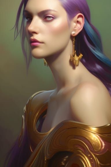 Goddess Iris: Hyperdetailed Concept Art Portrait
