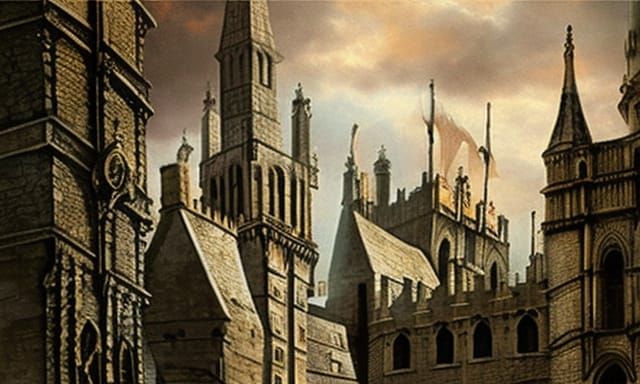 Epic Medieval London: Detailed Digital Matte Painting
