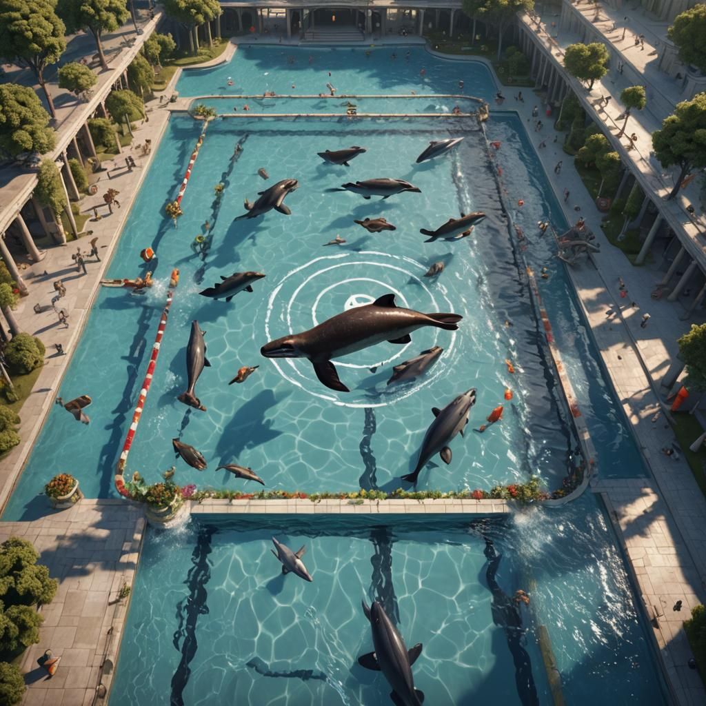 Paris Olympics: Platypus vs Panther in Swimming Race