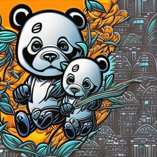 A cute panda