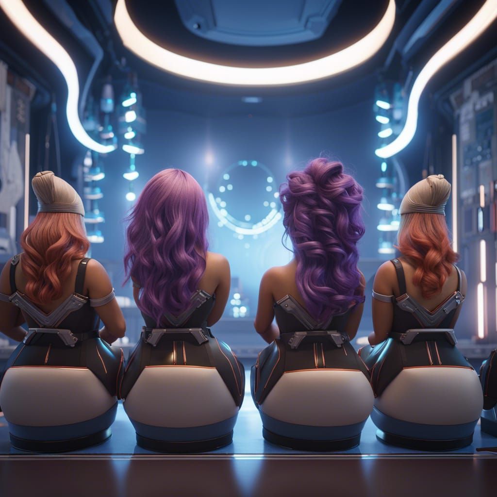 Futuristic Hair Salon on Mars: 3D Game Cinematic