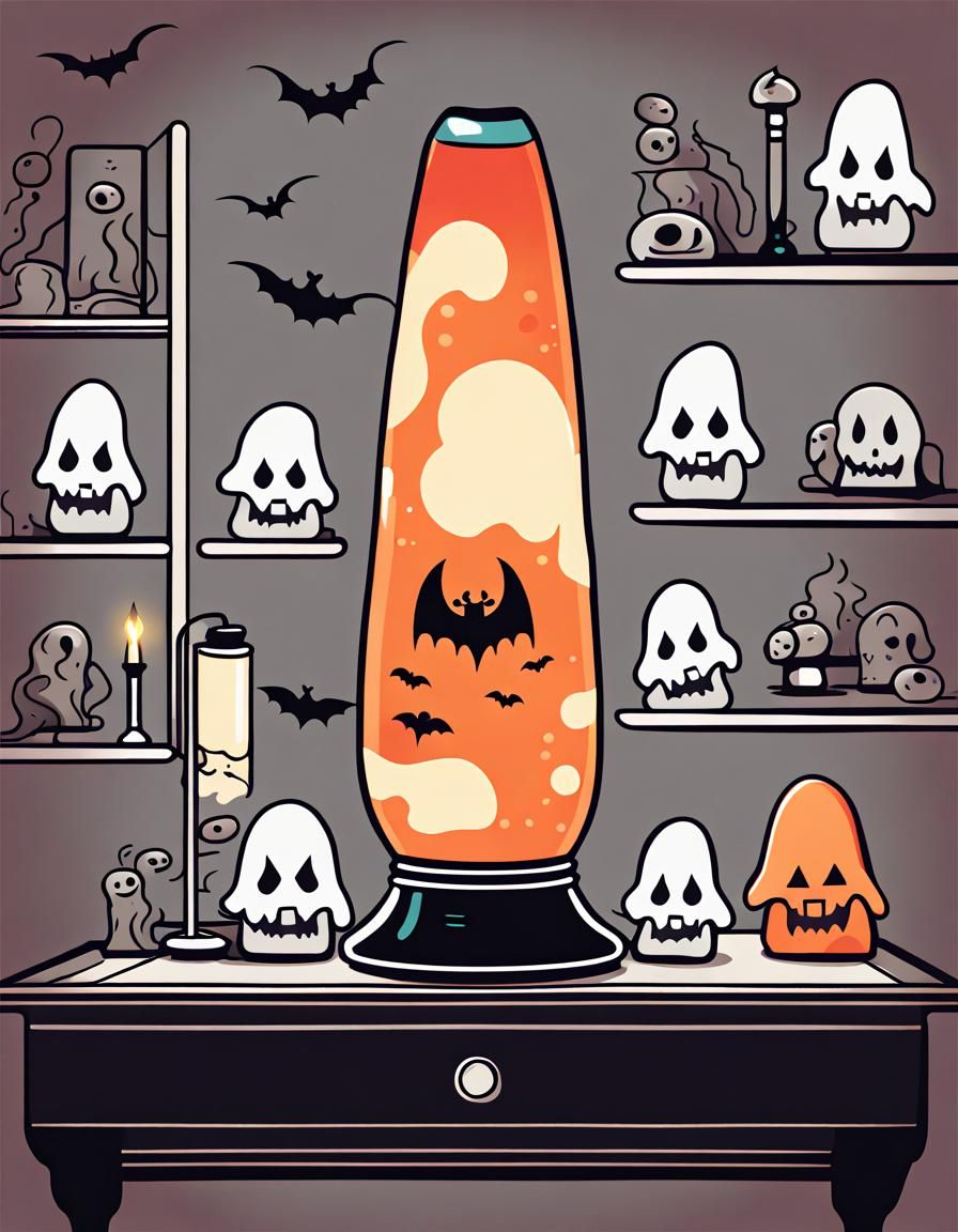 Halloween Lava Lamp in Breath of the Wild Style