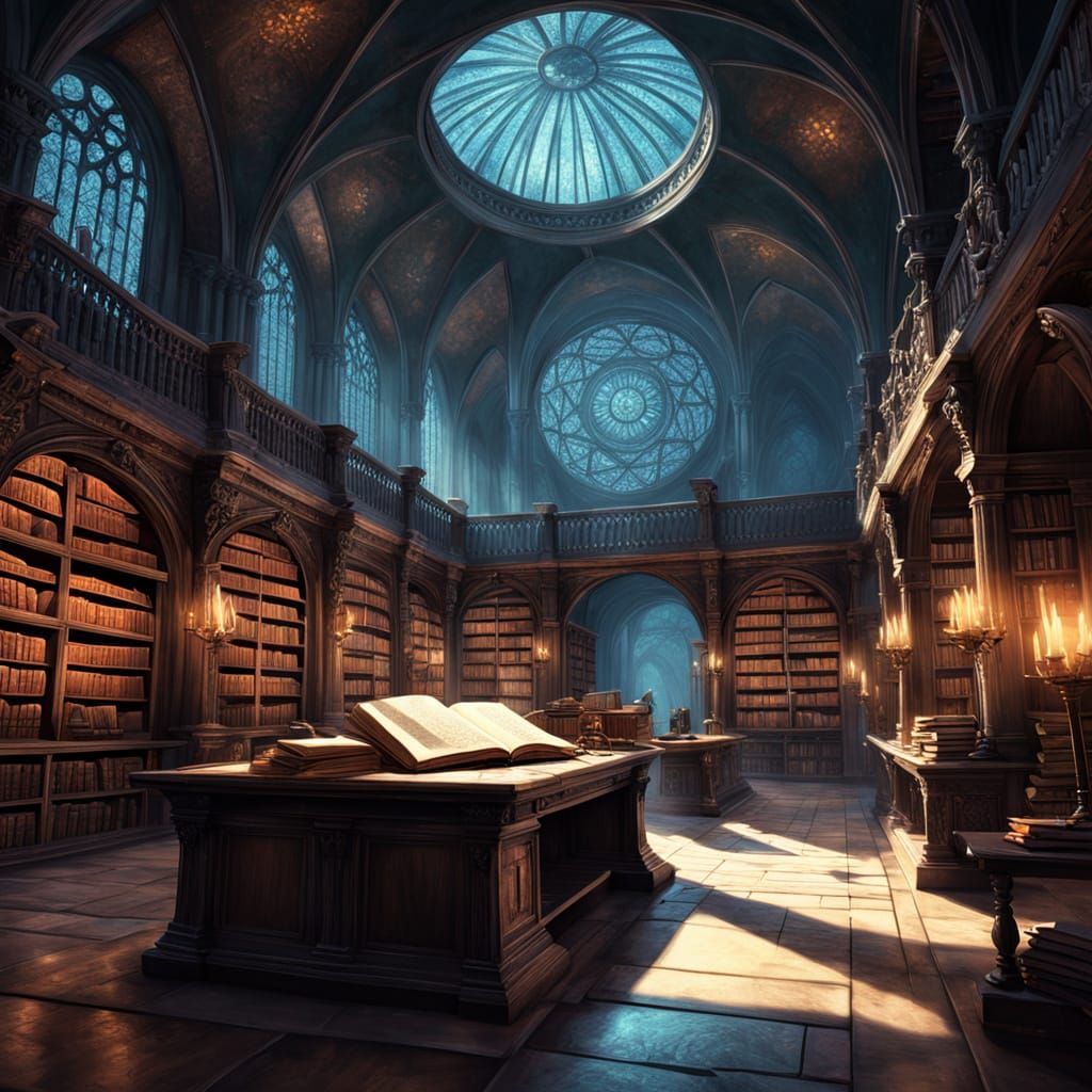 Enchanted Library of Forgotten Lore