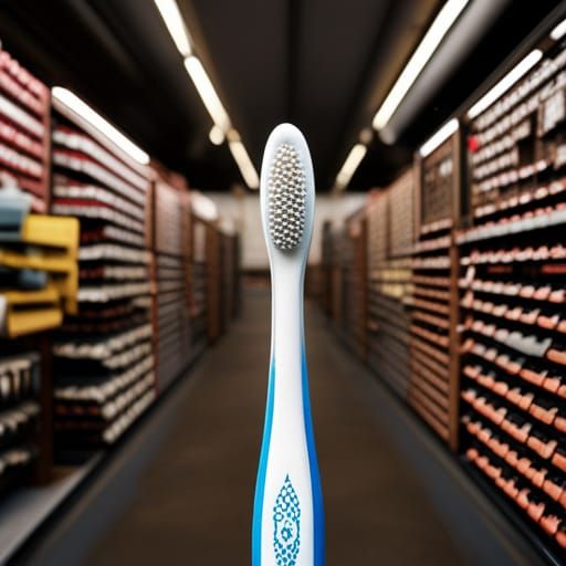 Toothbrush in Hardware Store: Digital Matte Painting