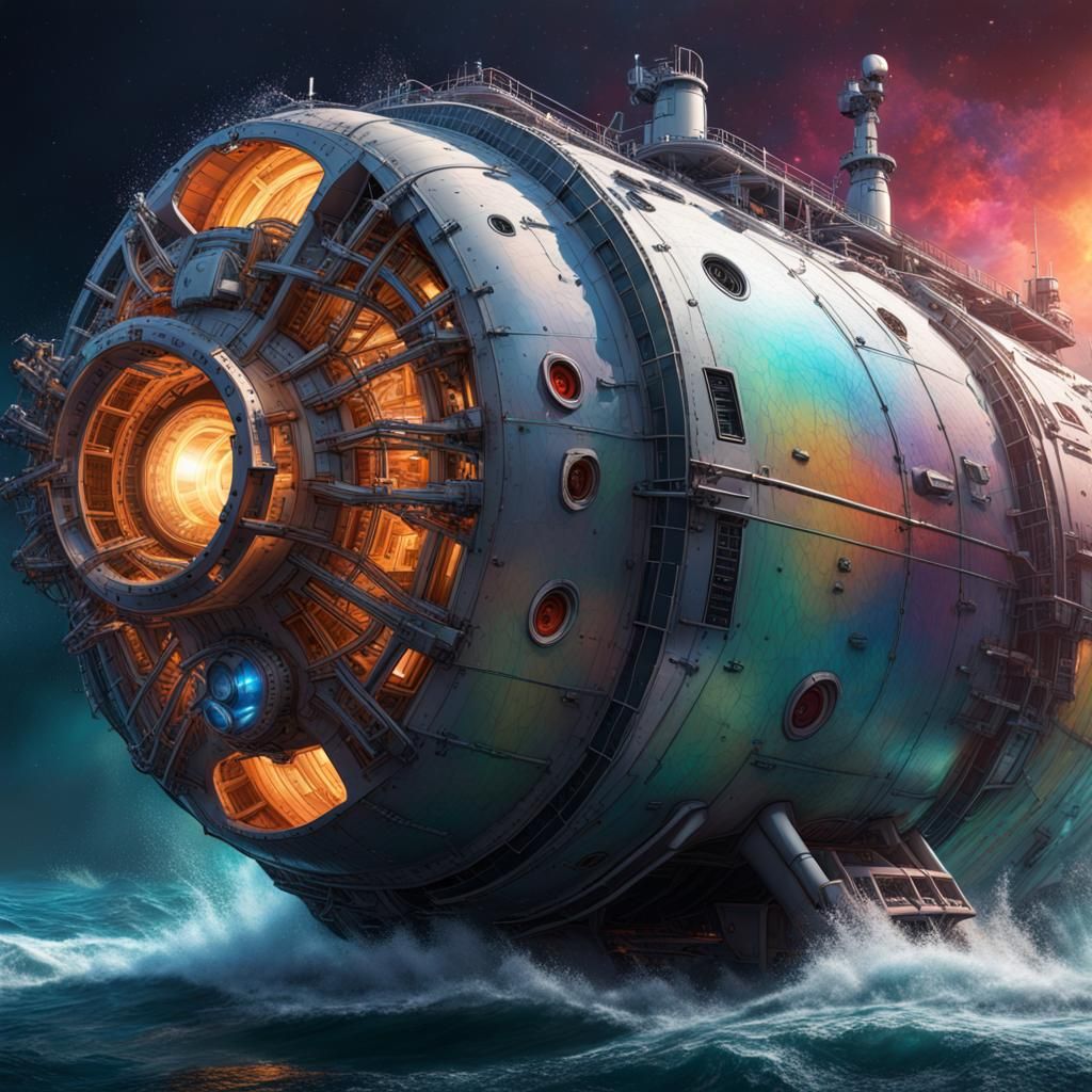 Starship Darwin: Massive Science Vessel Concept Art