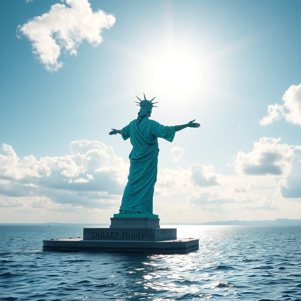 Lady Liberty Welcomes Immigrants to American Shores
