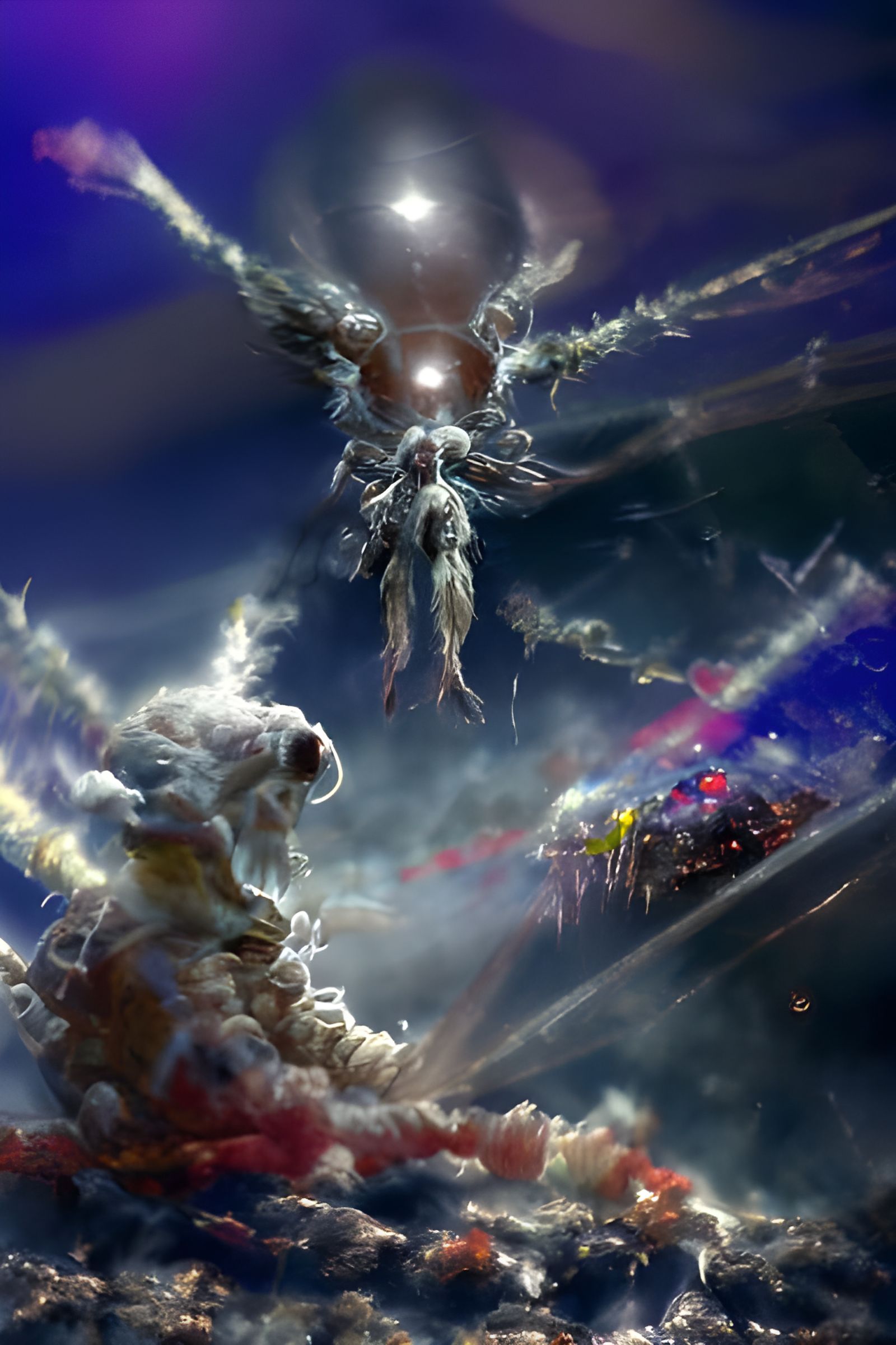 Cosmic Alien Invasion: Hyperdetailed Digital Art