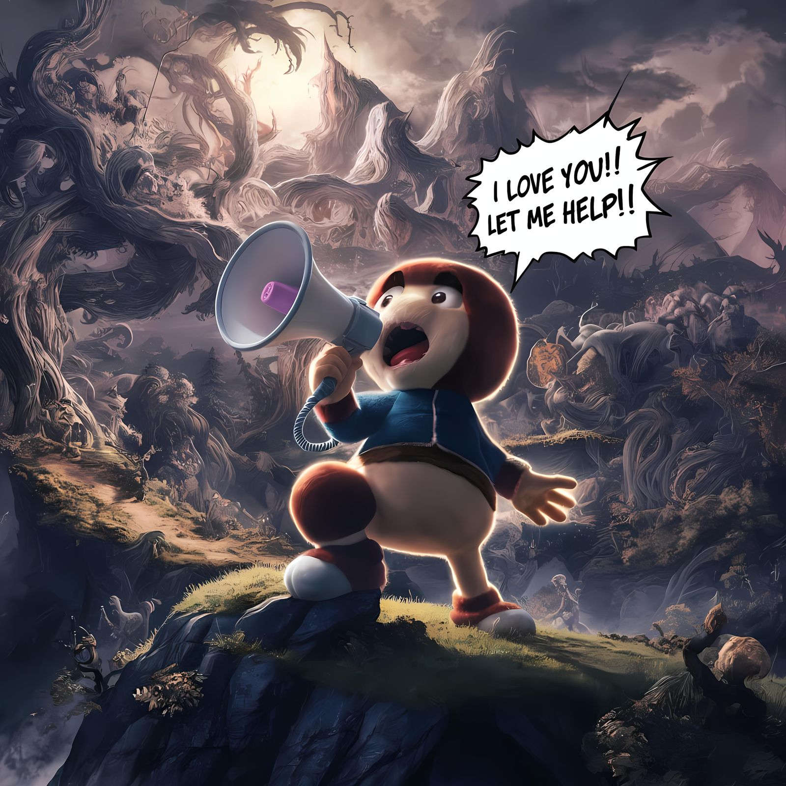 All Hail Moogie the Megaphone!