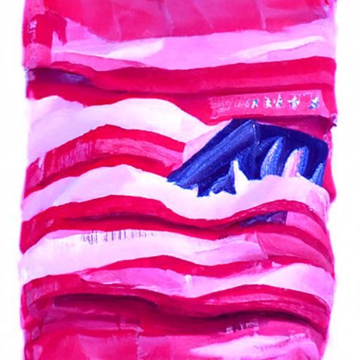 Detailed Gouache Painting of United States of America