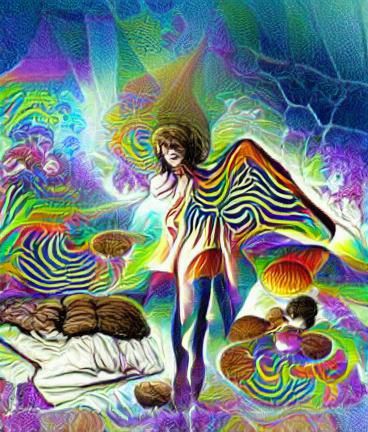 Psychedelic Awakening and Transition Abstract Art