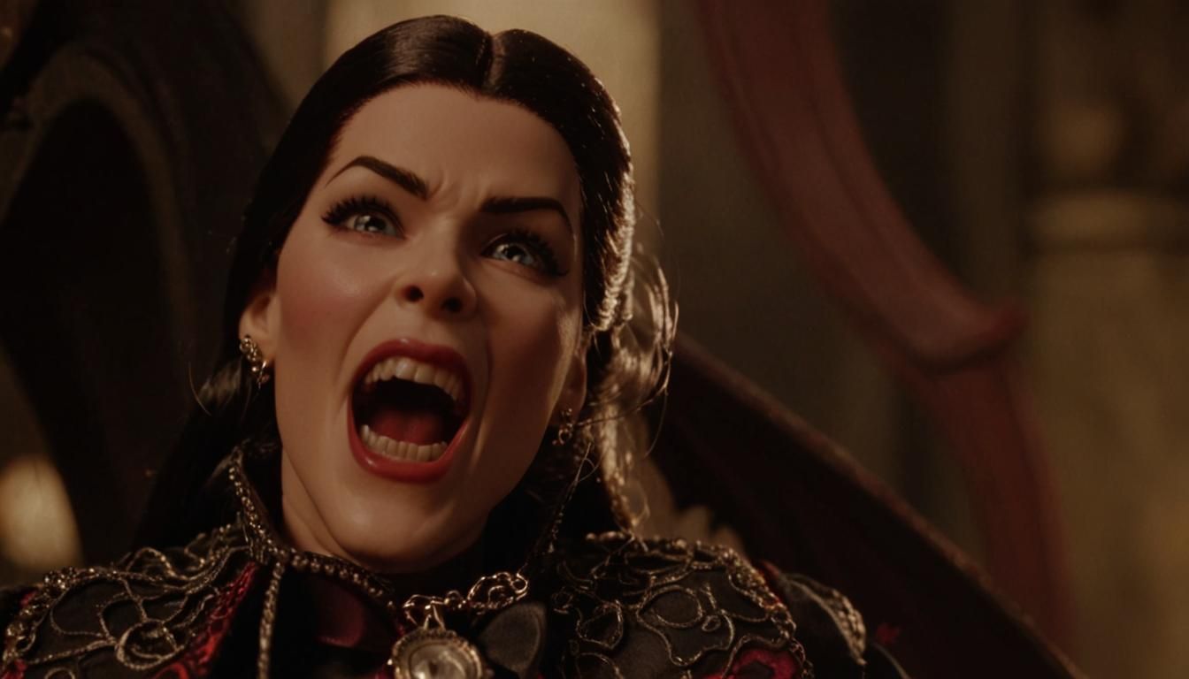 Barbie as Vampire Hissing with Fangs