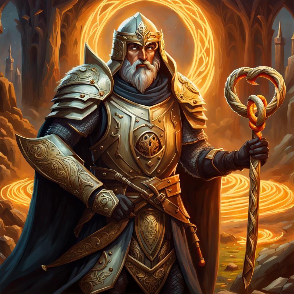 Pretzel Paladin in Lord of the Rings Style