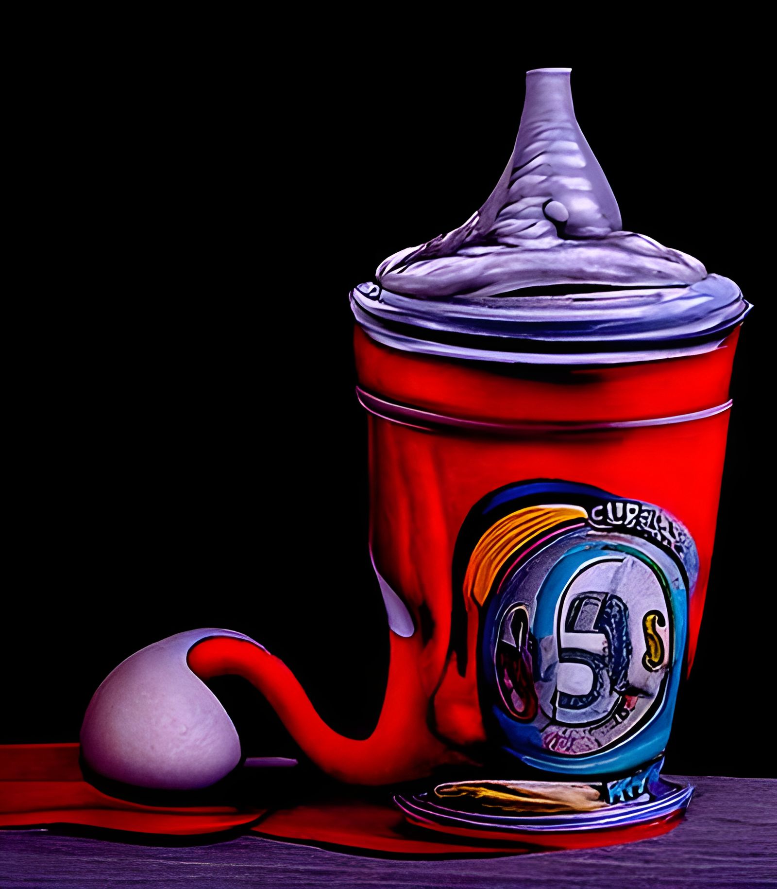 Hyperrealistic 3D Painting in Underground Comix Style