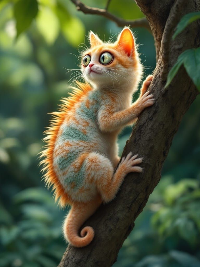 Cameeko the kitten-chameleon hybrid