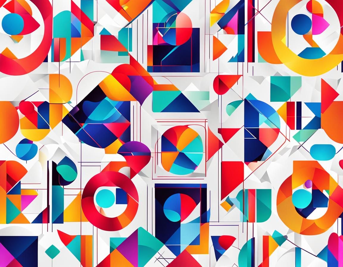 Symmetrical Geometric Abstraction in Triadic Colors
