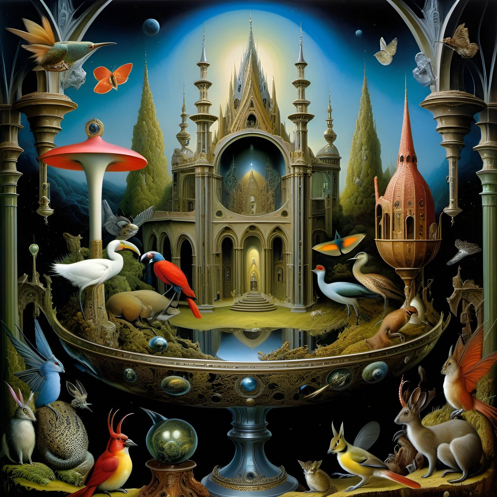 Otto Rapp's Alternate Reality: Gothic Oil Painting