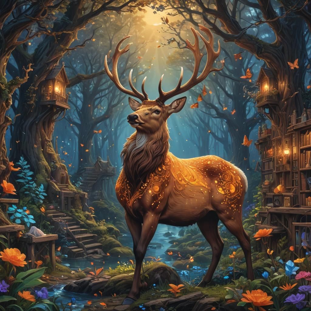 Ethereal Engineer in an Enigmatic Landscape