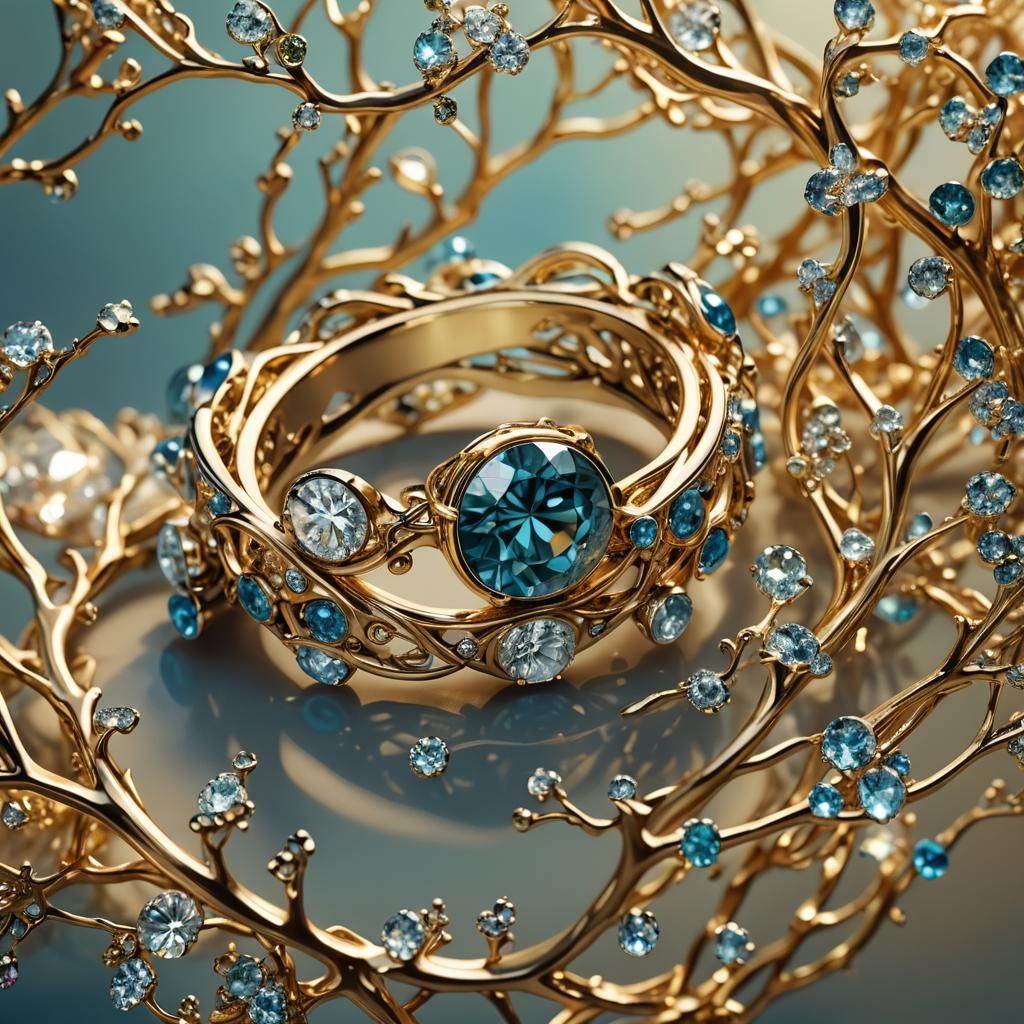 Surrealist Ring Still Life in Dreamy Focus