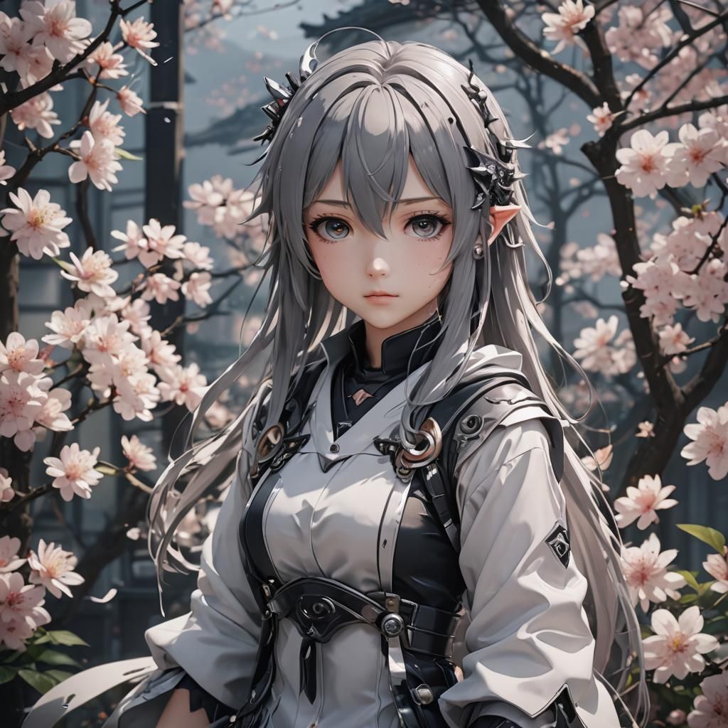 Anime Character in Detailed 3D Art Style