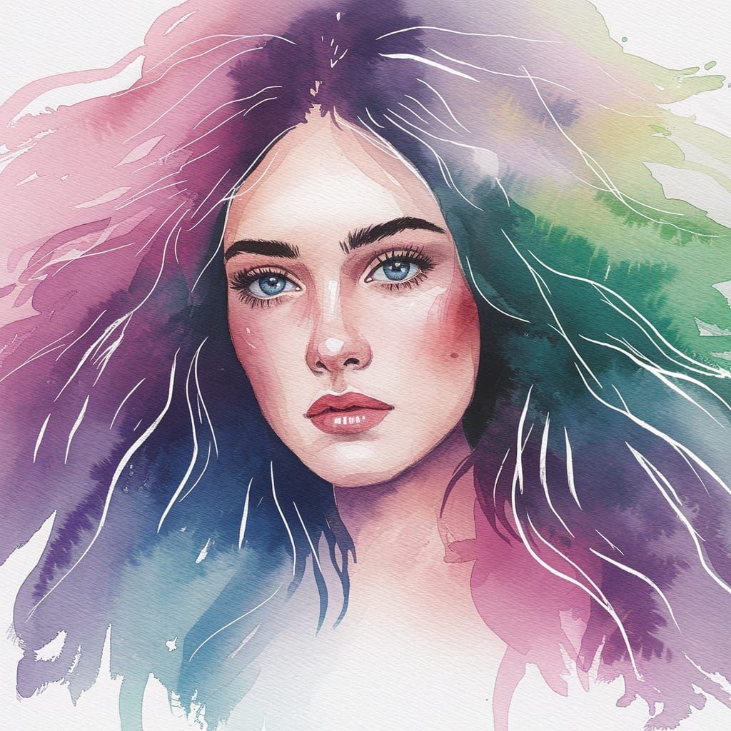 Ethereal Watercolor Painting