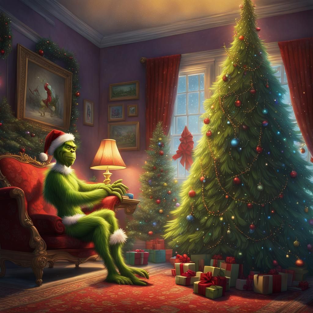 Grinch and Christmas Tree