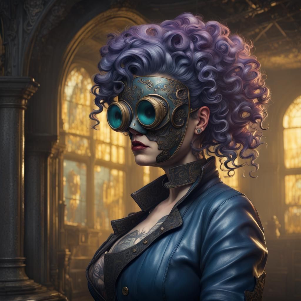 Steampunk Plague Doctor in Apocalyptic Dark Fantasy