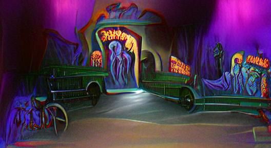 Vintage Dark Ride with Muppet Monsters
