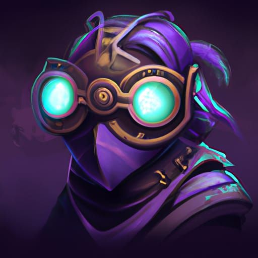 Medieval Rogue with Night Vision Goggles in Digital Art