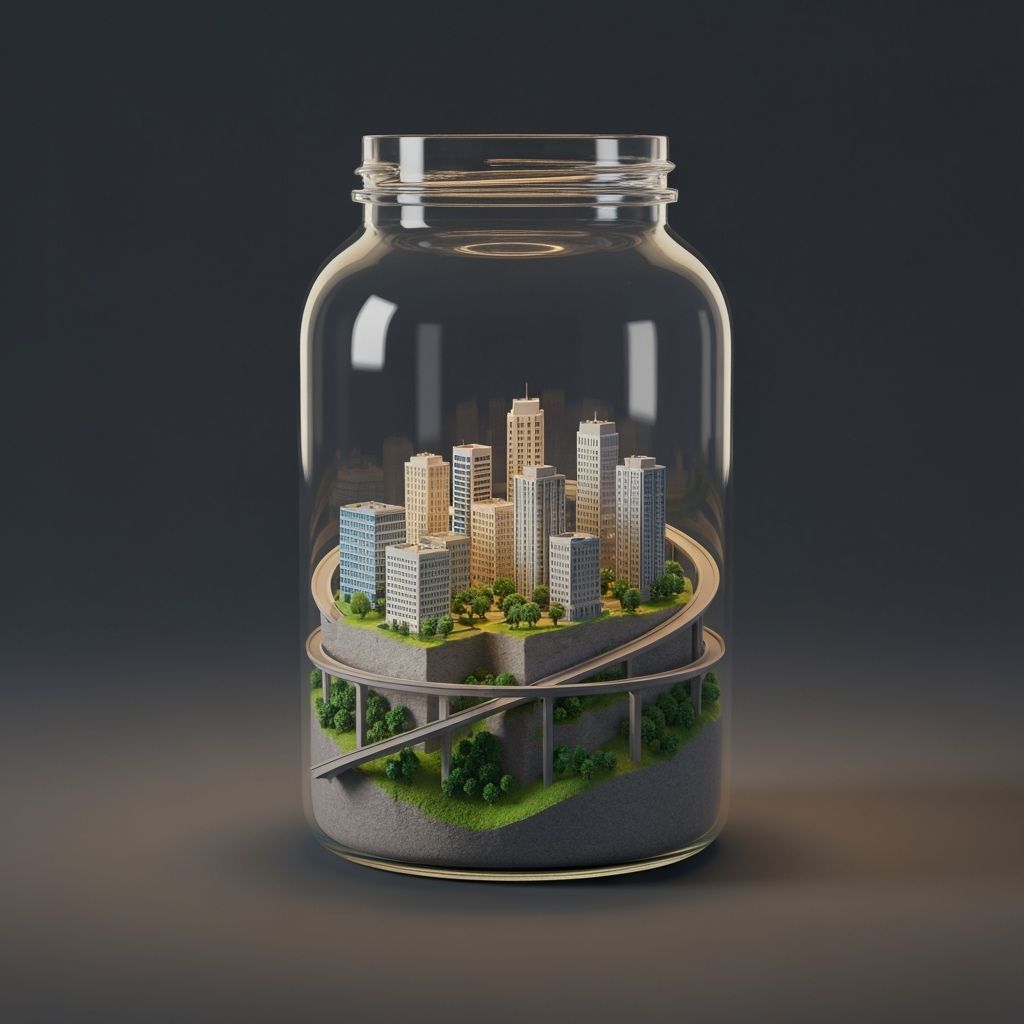 City in a Jar: AI Generated Miniature Cityscape