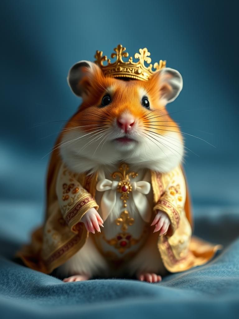 Hamster as Assumption of Mary, Renaissance Photography