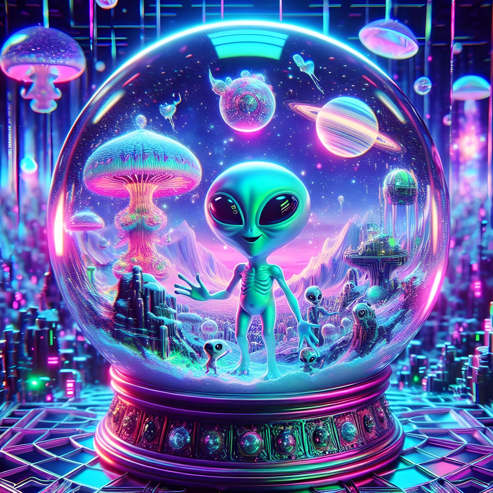 a alien GLOBE