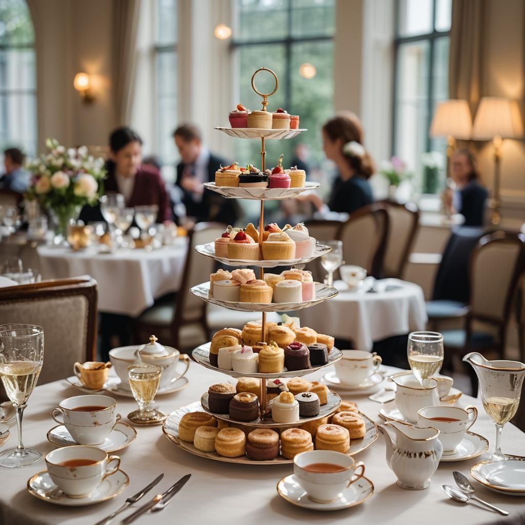Elegant London High Tea: Professional Photography