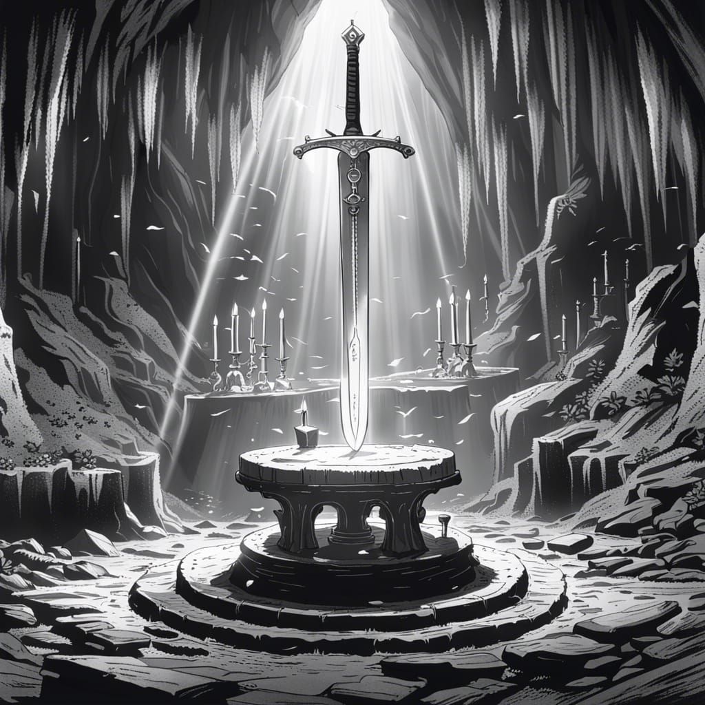 Magical Longsword in Mysterious Cave, Anime Style