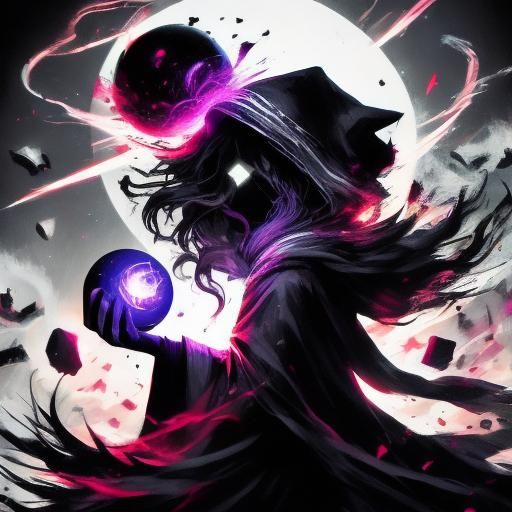 Death Devouring Light in Surreal Digital Art