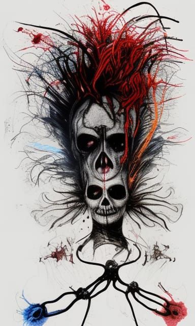 Macabre Skull Balloons: A Dark Medical Concept