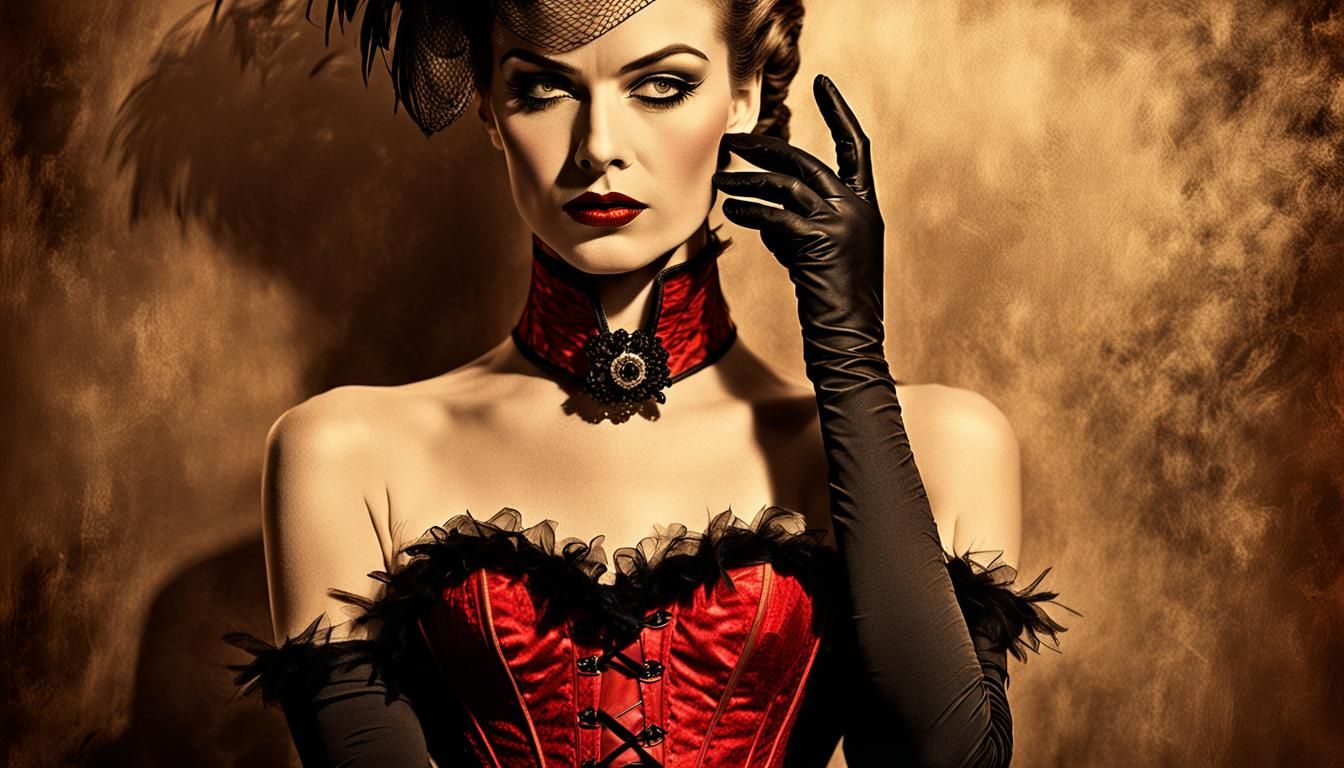 Film Noir Mannequin Portrait in Comic Style