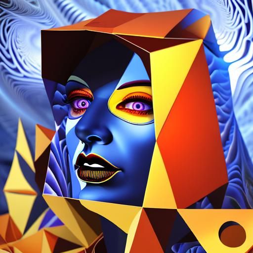 Eerie Fractal Vector in Photorealistic 3D