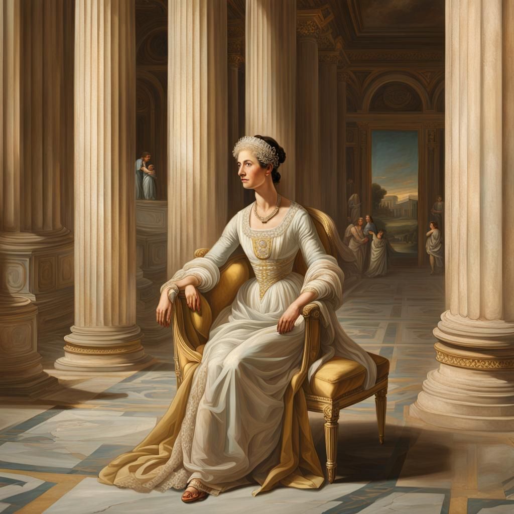 Neoclassical Portrait of Madame de Pastoret and Son