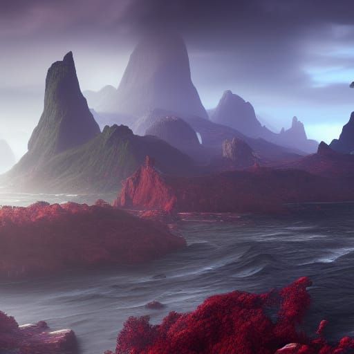Fantastical Scotland Landscape in Detailed Matte Painting