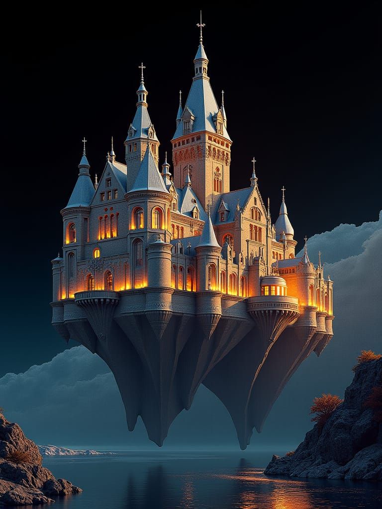 Medieval Castle Hotel Levitates Above St. Lawrence River in ...