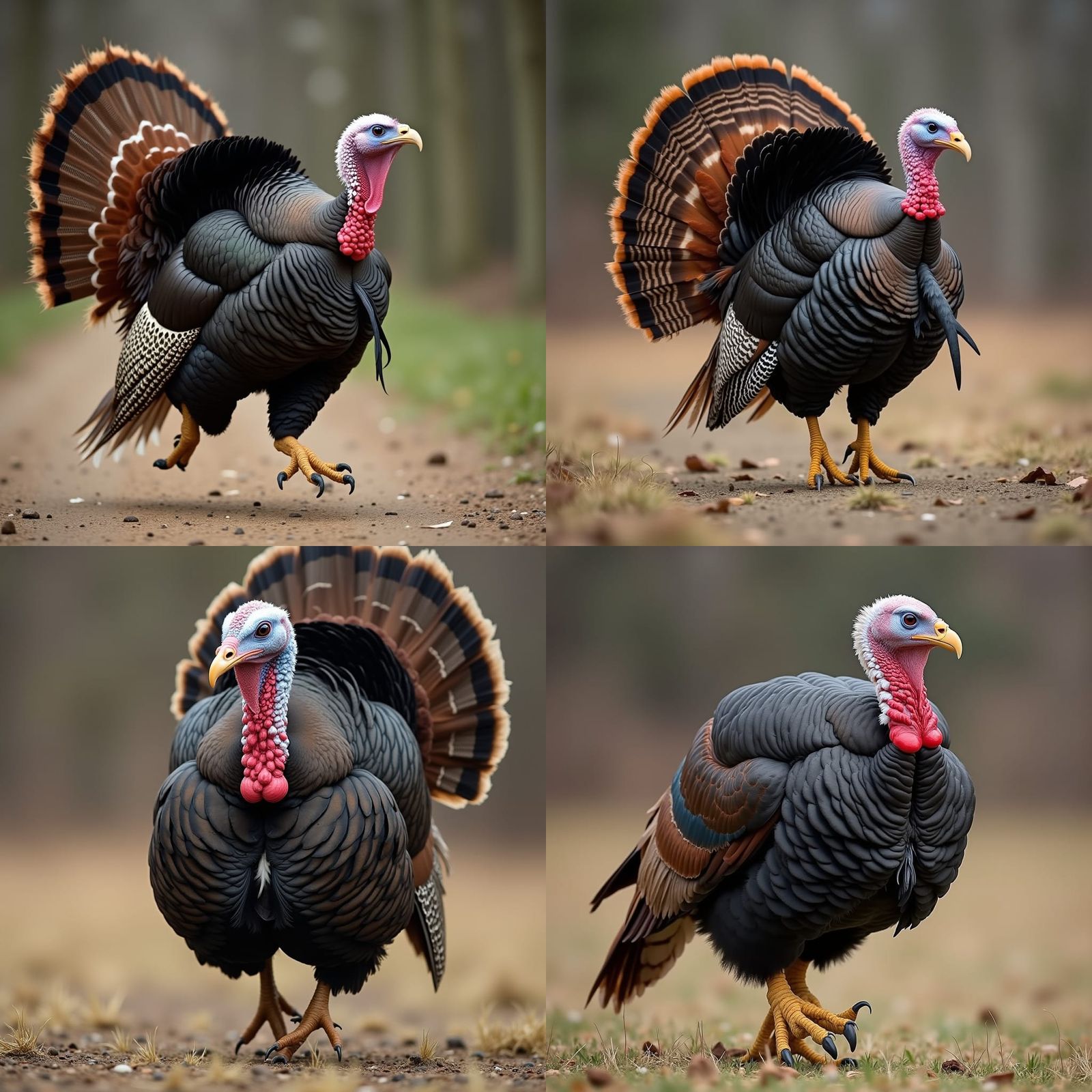 Hybrid Turkey Eagle Animal Running