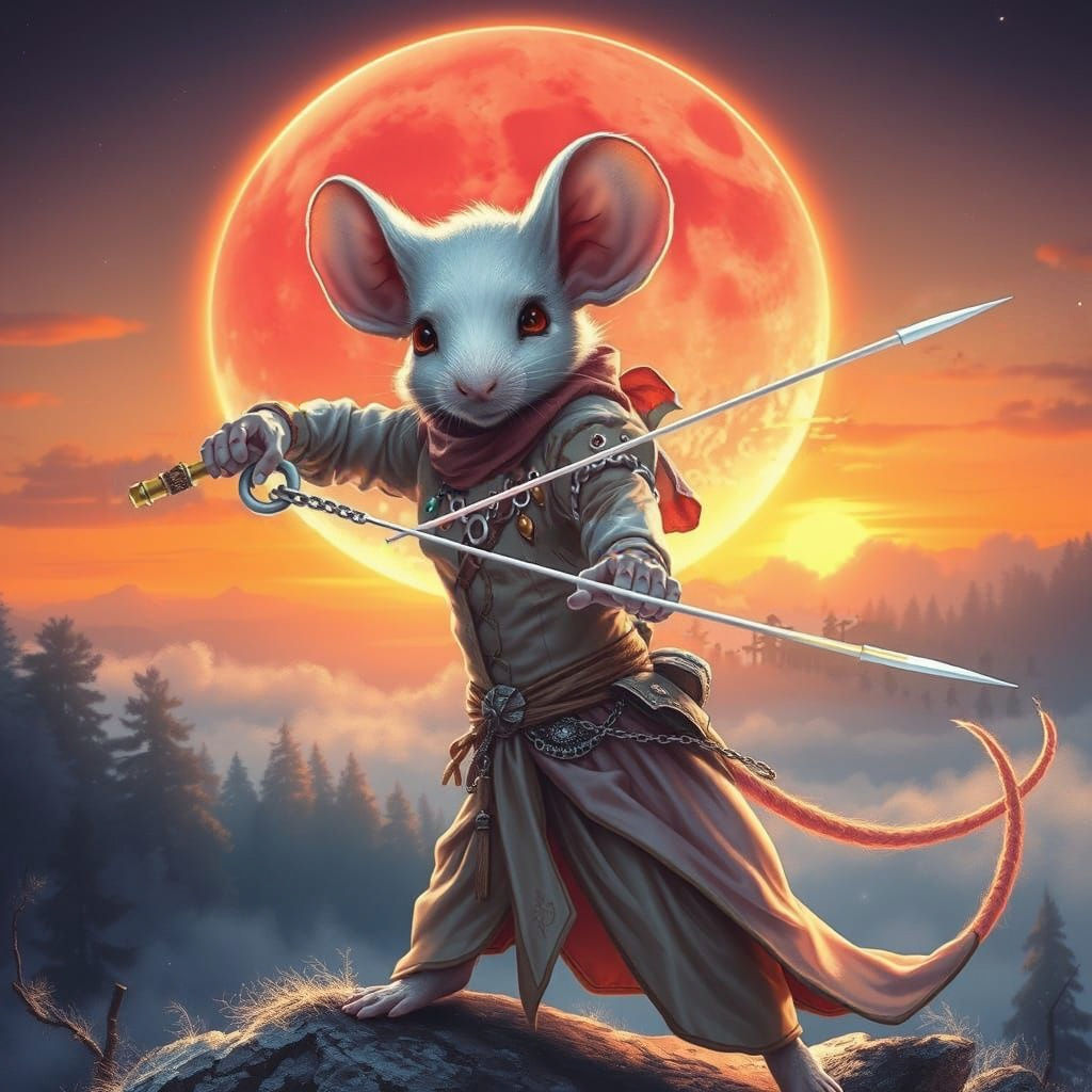 Moonlit Fencer in Ethereal Fantasy