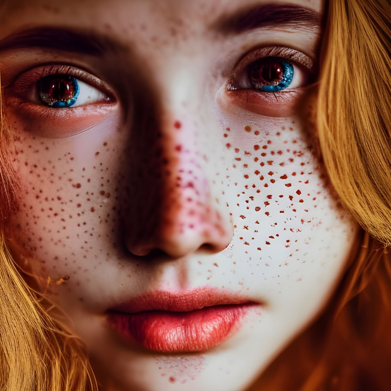 Freckled angel