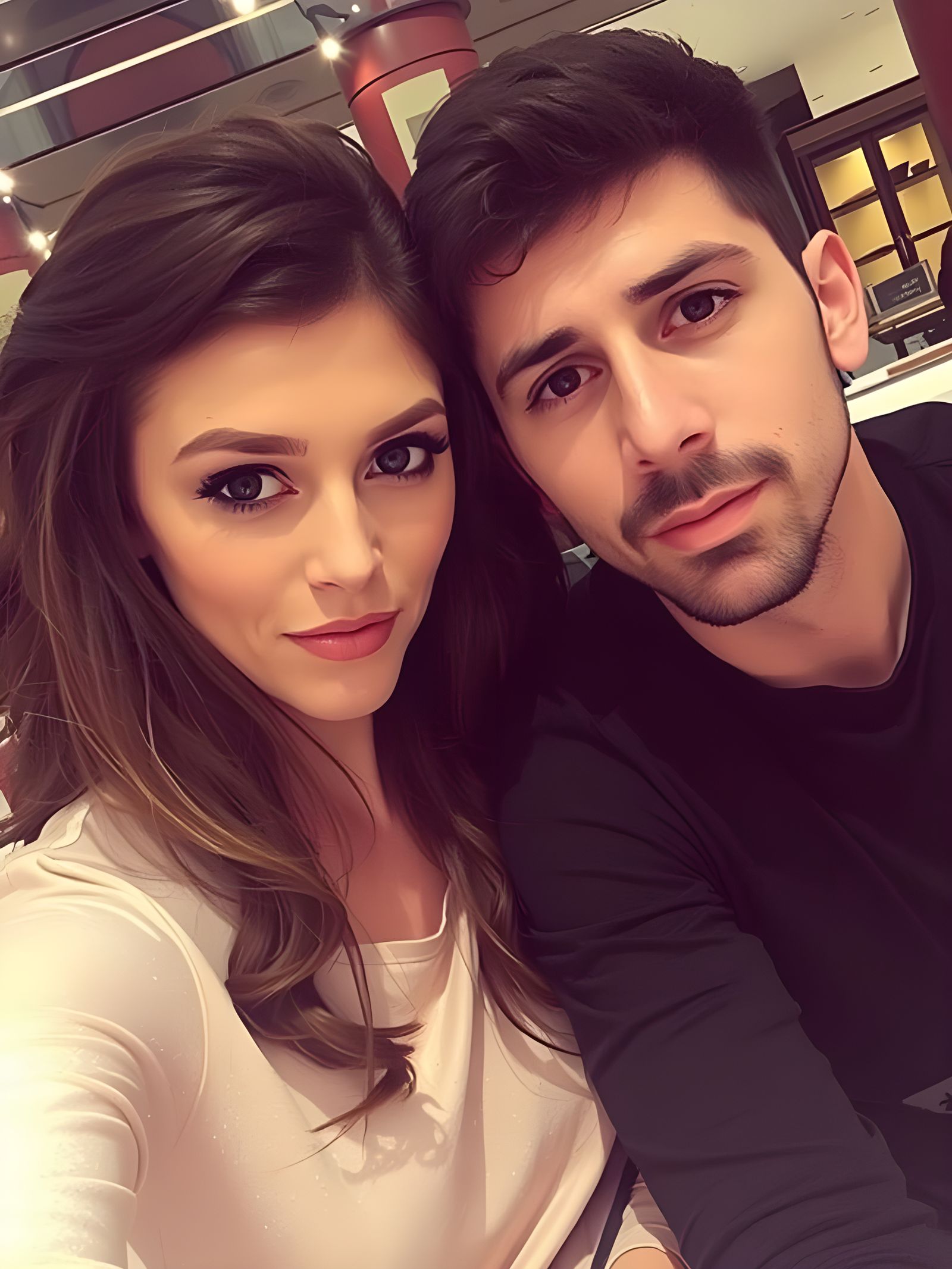 Closely Intimate Moment of a Young Couple