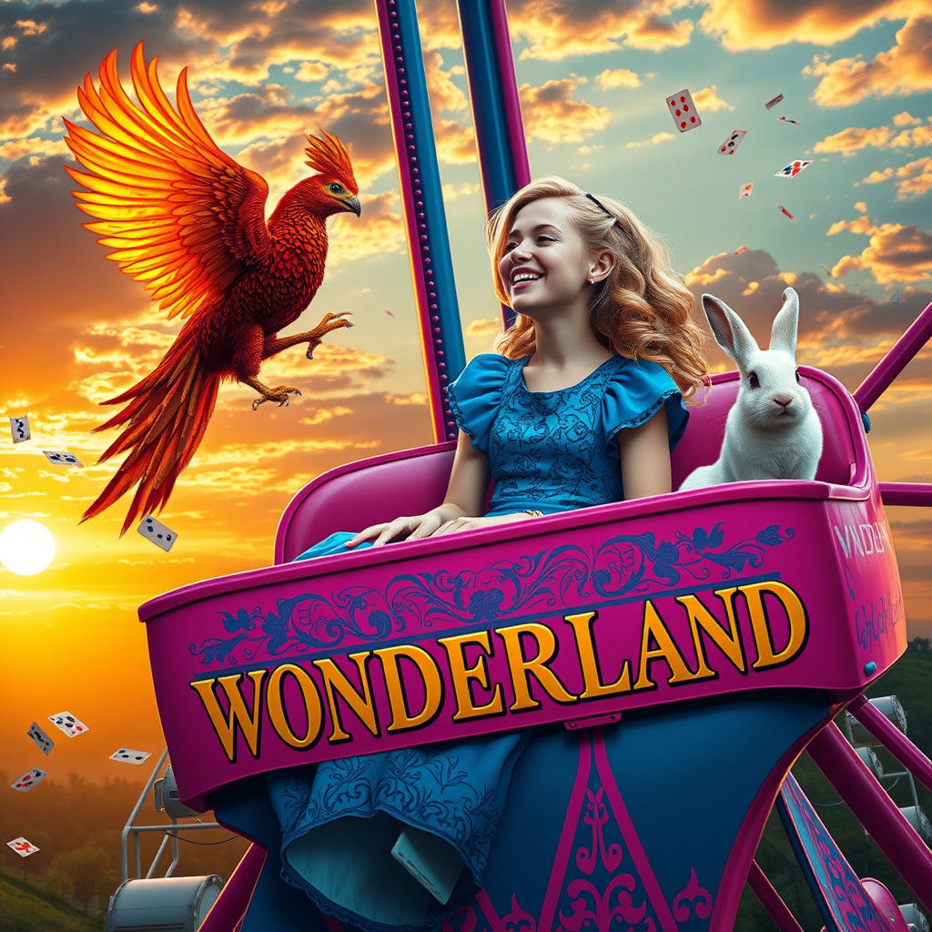 Alice in Wonderland on Ferris Wheel with Phoenix