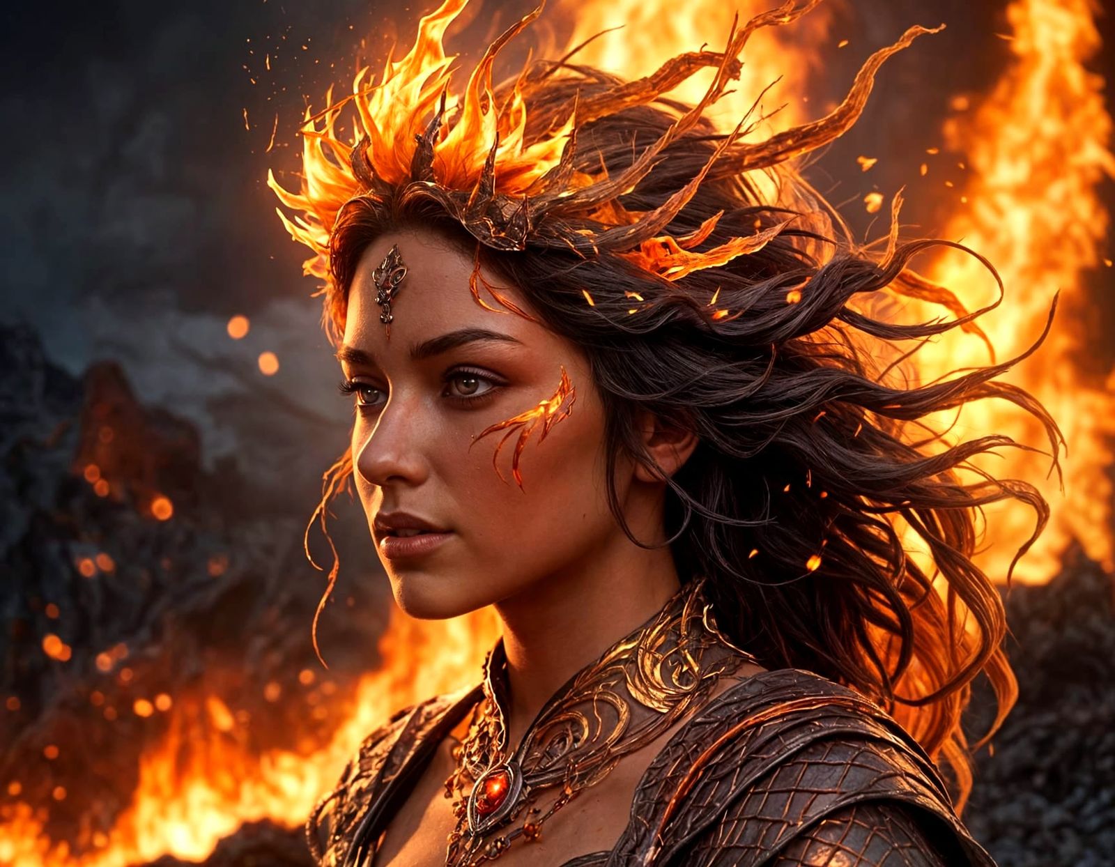 Emberthorn: Volcanic Witch of Fire and Rebirth